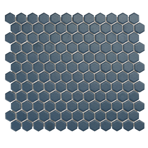Regency Grid Hexagon Matt Mosaic Tile