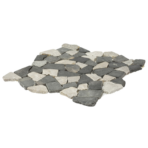 Grey Crazypave Tumbled Mosaic Tile