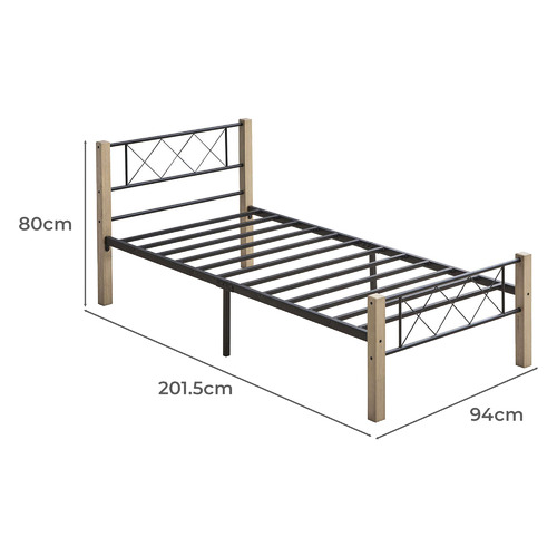 LunaCo. Cerrado Rubberwood Platform Bed | Temple & Webster