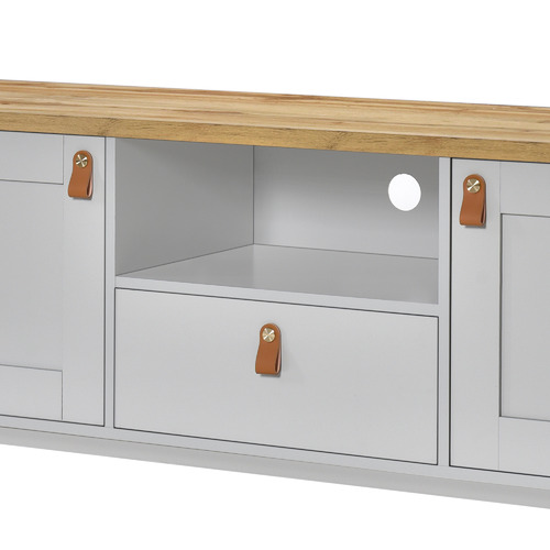 Natural & Light Grey Echo TV Unit
