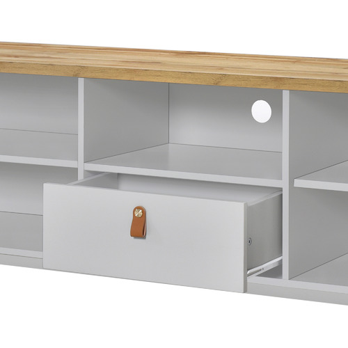 Natural & Light Grey Echo TV Unit