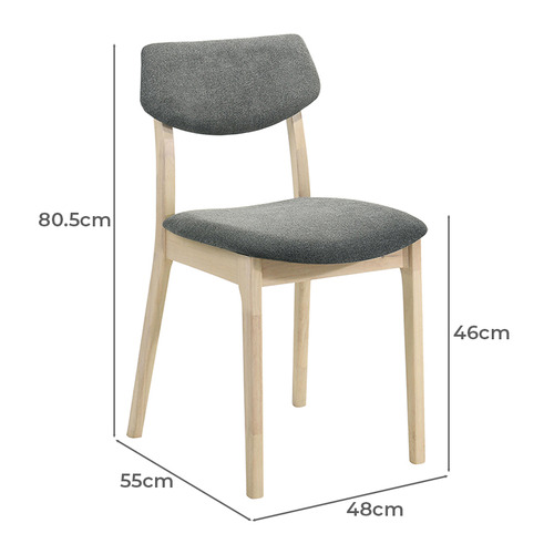 Morie Rubberwood Dining Chairs