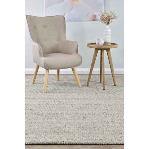 Ivory Grey Hamish Wool Rug