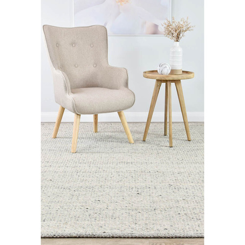 Ivory Grey Hamish Wool Rug