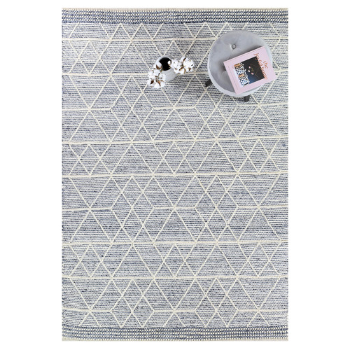 Blue & White Holden Wool Rug