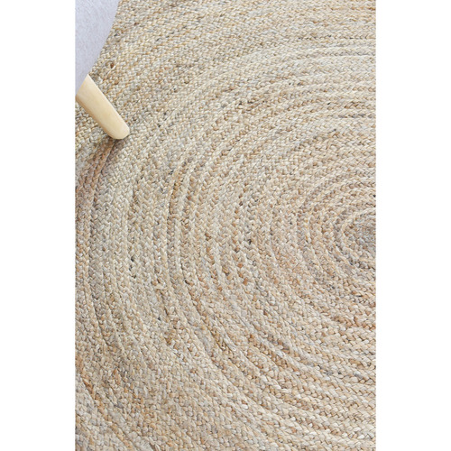 RugDestination Natural Mikey Jute Round Rug | Temple & Webster