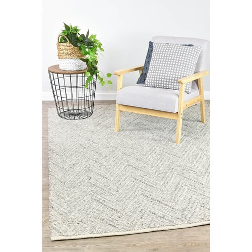 Silver Avery Wool Rug