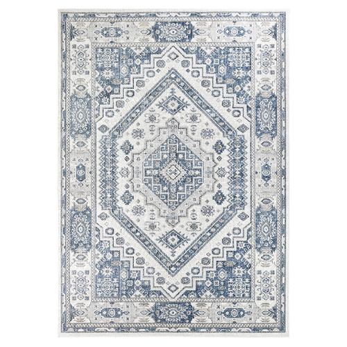 Cream Blue Calmly Rug