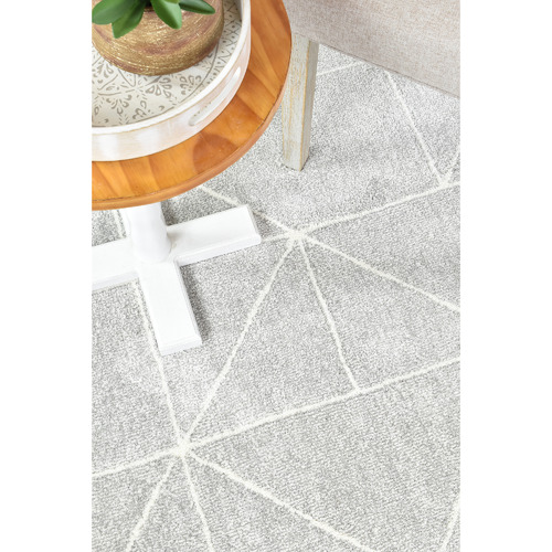 Silver Lambert Microfibre Rug