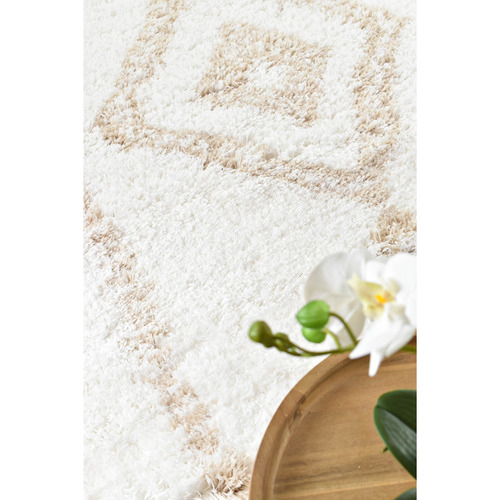 White Lahara Shag Rug