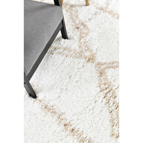 White Lahara Shag Rug