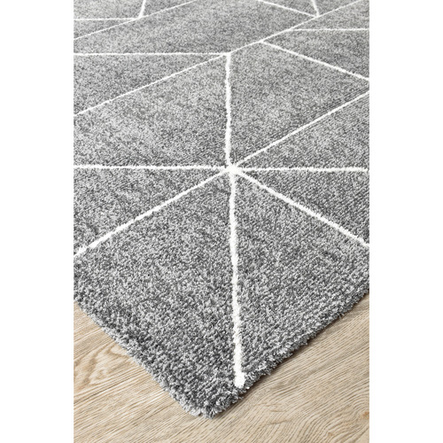 Grey Lambert Microfibre Rug