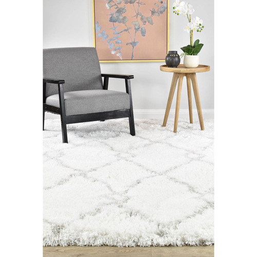 White Lahara Shag Rug