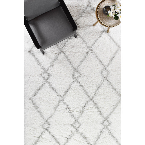 White Parisa Shag Rug