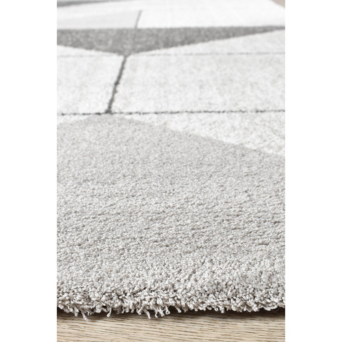 Silver Ellice Microfibre Rug