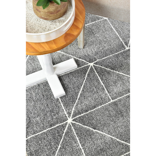 Grey Lambert Microfibre Rug