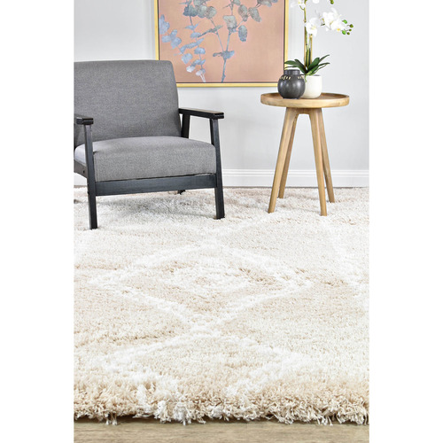 Beige Lahara Shag Rug