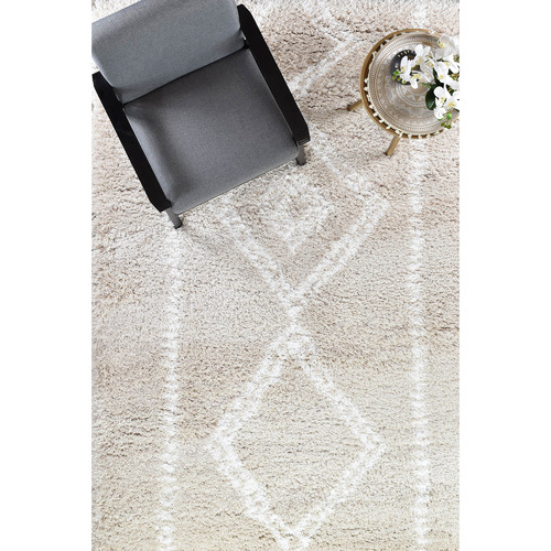 Beige Lahara Shag Rug
