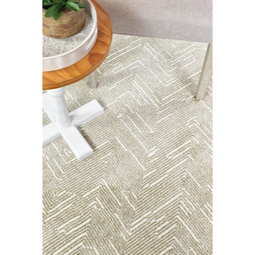 Beige Zavala Microfibre Rug