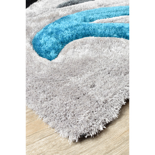 Grey & Turquoise Amanah Rug