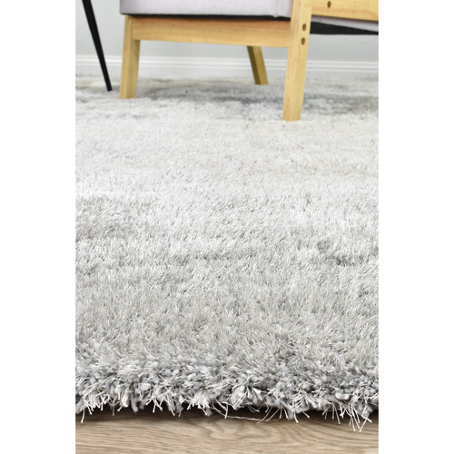 Light Grey Krista Shag Rug | Temple & Webster