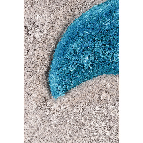 Grey & Turquoise Amanah Rug