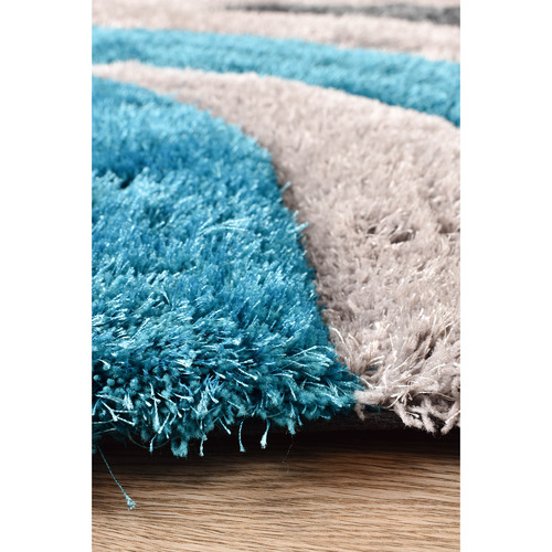 Grey & Turquoise Amanah Rug