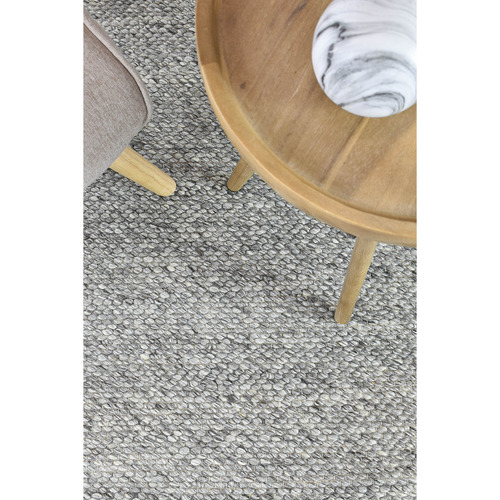 Silver Sami Hand-Woven Wool Rug