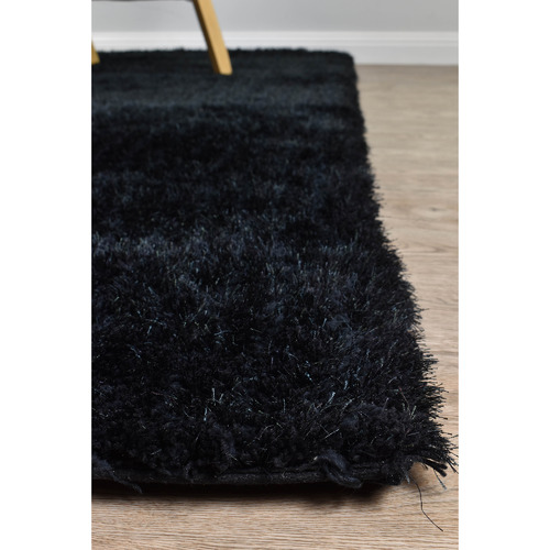 Black Krista Shag Rug