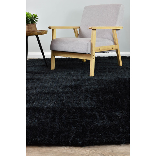 Black Krista Shag Rug