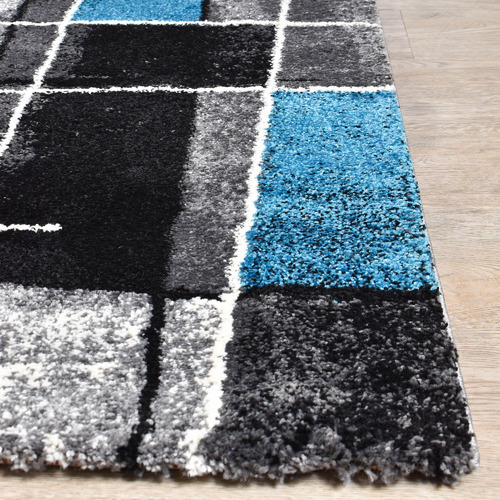 Dark Grey & Turquoise Millard Rug
