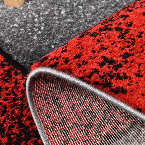 Grey & Red Nova Rug