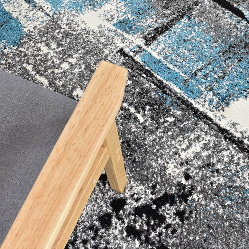 Grey & Turquoise Nova Rug