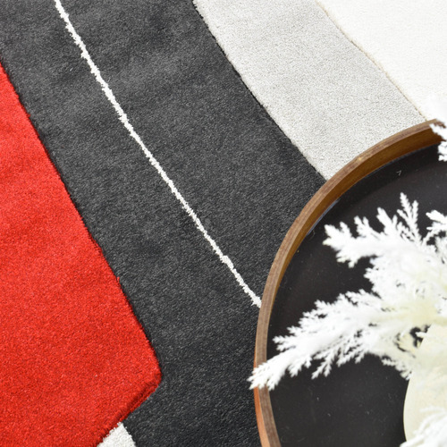 Rhett Vermilion Contemporary Rug