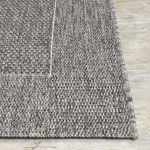 Charcoal Kaia Flat Weave Indoor/Outdoor Rug