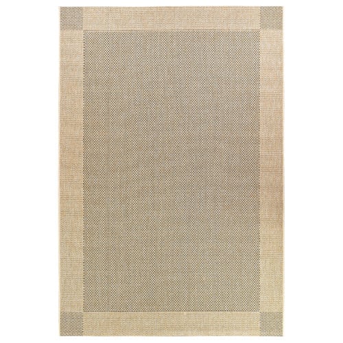 Sand Black Kaia Flat Weave Indoor/Outdoor Rug