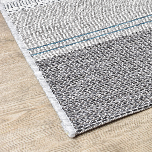 Grey Jansen Flat Weave Indoor/Outdoor Rug
