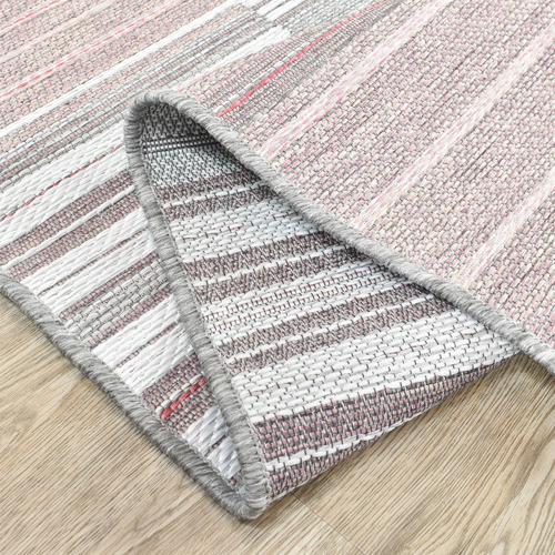 Grey & Red Hagan Indoor/Outdoor Rug | Temple & Webster