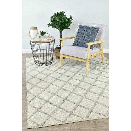 Grey Eliyahu Wool & Viscose Rug