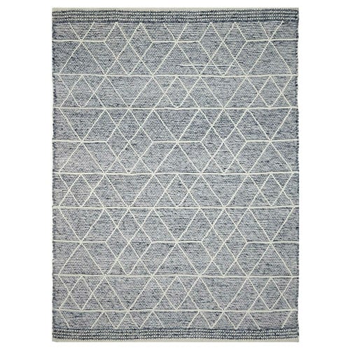 Blue & White Holden Wool & Viscose Rug