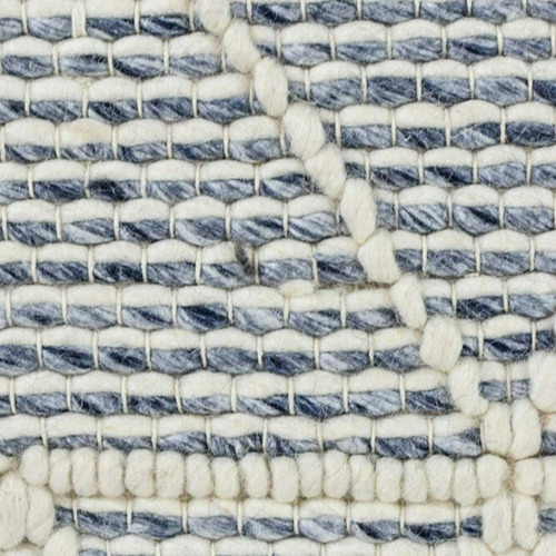 Blue & White Holden Wool & Viscose Rug