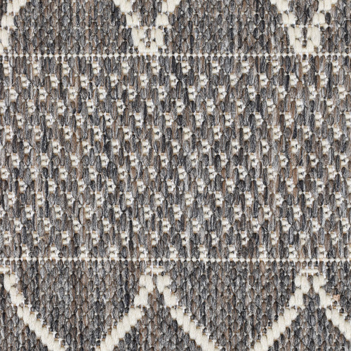 Brown Eula Power-Loomed Indoor/Outdoor Rug
