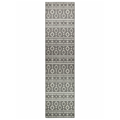 Brown Lanae Power-Loomed Indoor/Outdoor Runner