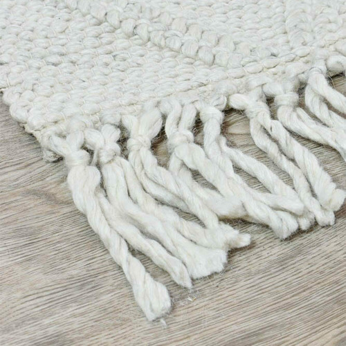 Ivory Tamer Wool & Viscose Rug | Temple & Webster