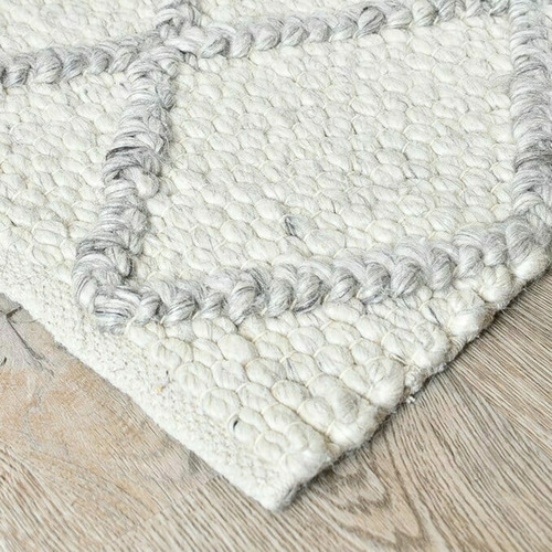 Grey Eliyahu Wool & Viscose Rug