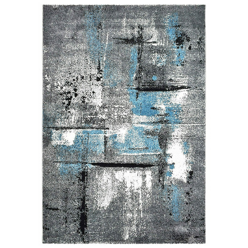 Turquoise Nova Power-Loomed Rug