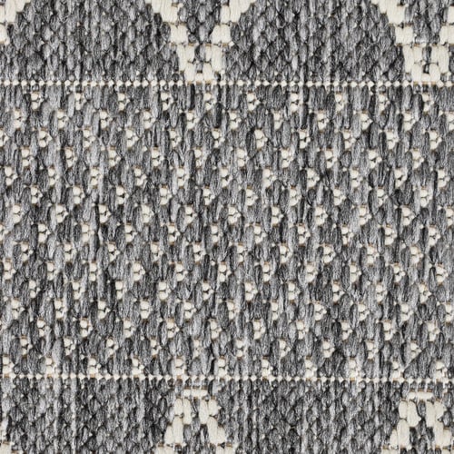 Grey Eula Power-Loomed Indoor/Outdoor Rug