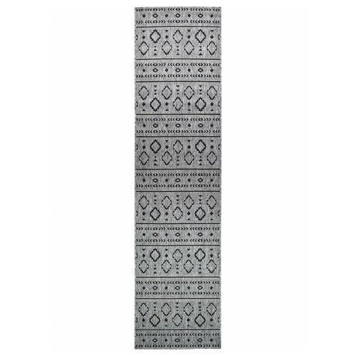 Grey Lanae Power-Loomed Indoor/Outdoor Runner