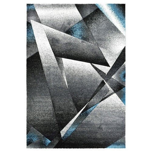 Turquoise Sophos Power-Loomed Rug