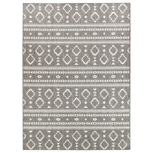Brown Lanae Power-Loomed Indoor/Outdoor Rug